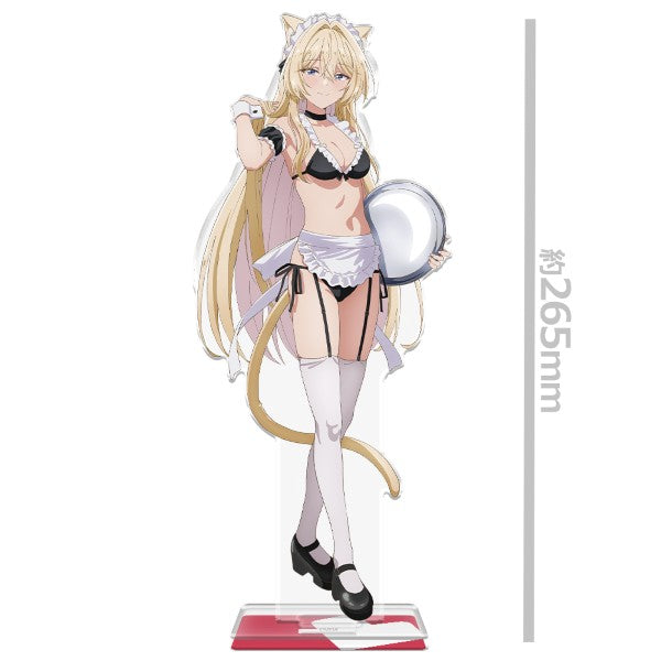 わたしが恋人になれるわけないじゃん、ムリムリ!(※ムリじゃなかった!?) BIGアクリルキャラスタンド 王塚真唯 猫耳水着メイドVer. 描き下ろし【予約商品】