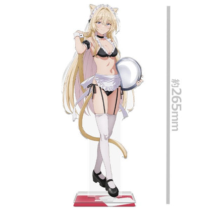 わたしが恋人になれるわけないじゃん、ムリムリ!(※ムリじゃなかった!?) BIGアクリルキャラスタンド 王塚真唯 猫耳水着メイドVer. 描き下ろし【予約商品】