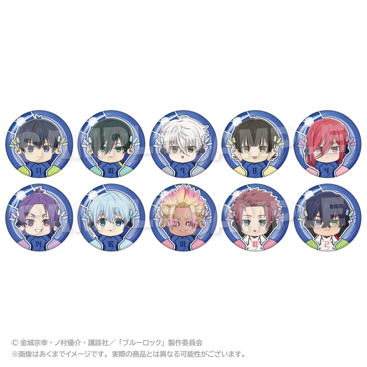 【Box/10】ブルーロック トレーディングぽいんつ缶バッジ【予約商品】