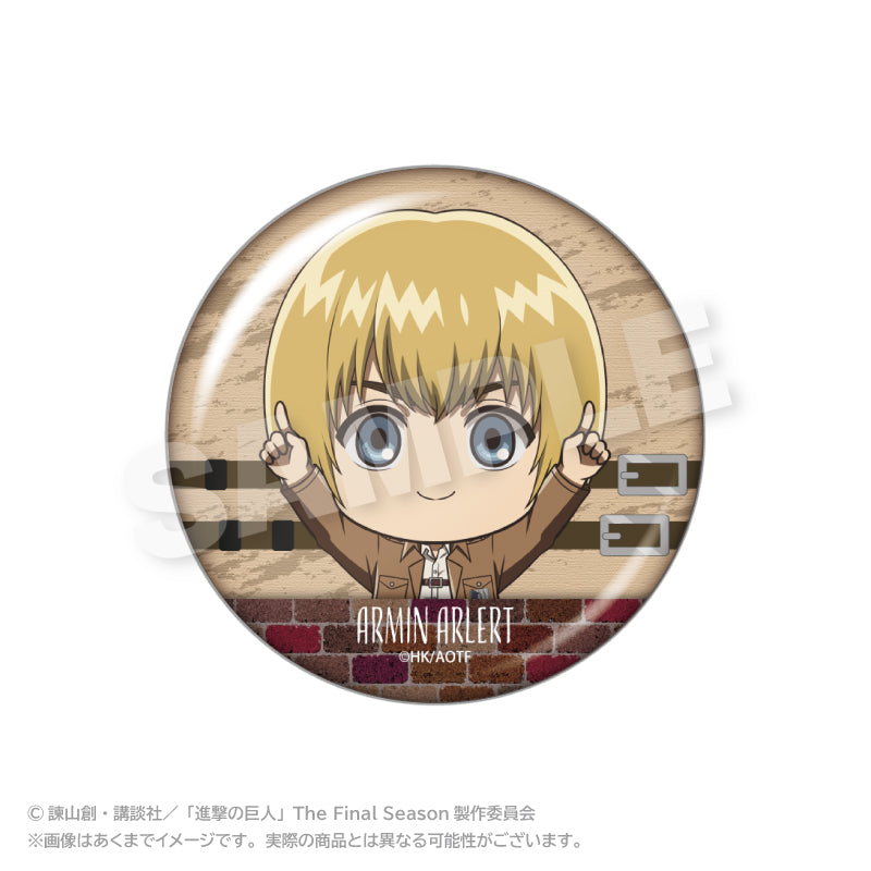 進撃の巨人 ぽいんつ缶バッジ アルミン・アルレルト【予約商品】