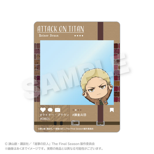 進撃の巨人 SNS風カード ぽいんつVer. ライナー・ブラウン【予約商品】