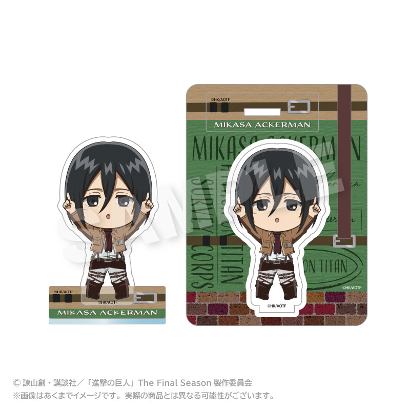 進撃の巨人 ぽいんつアクリルマスコット ミカサ・アッカーマン【予約商品】