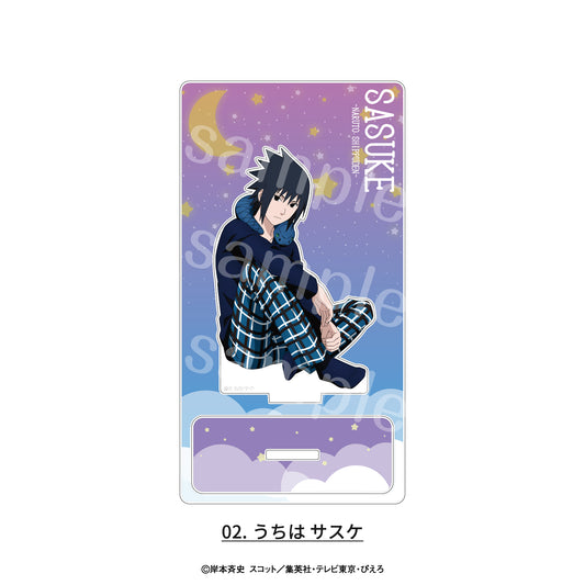 NARUTO-ナルト- 疾風伝 ミニアクリルスタンド 描き下ろしパジャマVer. 02 うちはサスケ【予約商品】