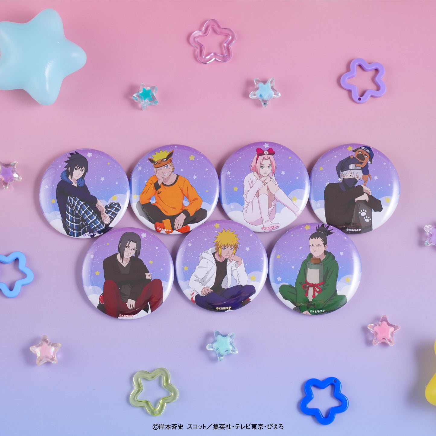 【Box/14】NARUTO-ナルト- 疾風伝 トレーディング缶バッジ 描き下ろしパジャマVer.【予約商品】