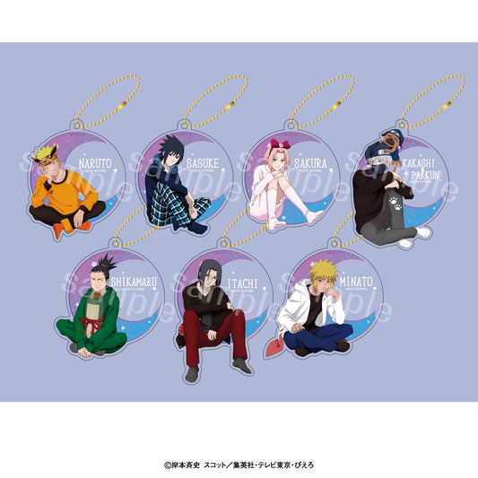 【Box/7】NARUTO-ナルト- 疾風伝 トレーディングアクリルキーホルダー 描き下ろしパジャマVer.【予約商品】