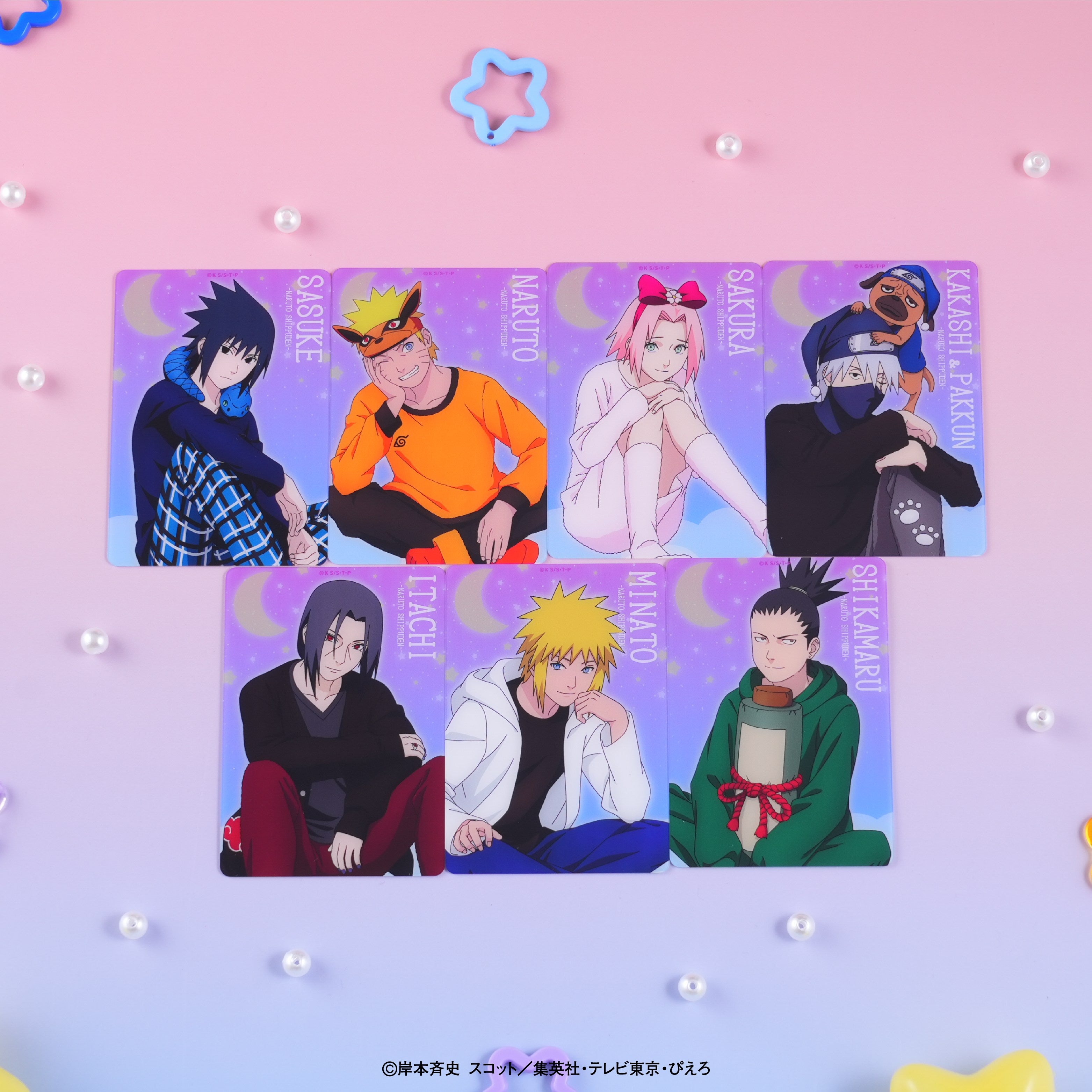 Box/14】NARUTO-ナルト- 疾風伝 トレーディングクリアプレート 描き