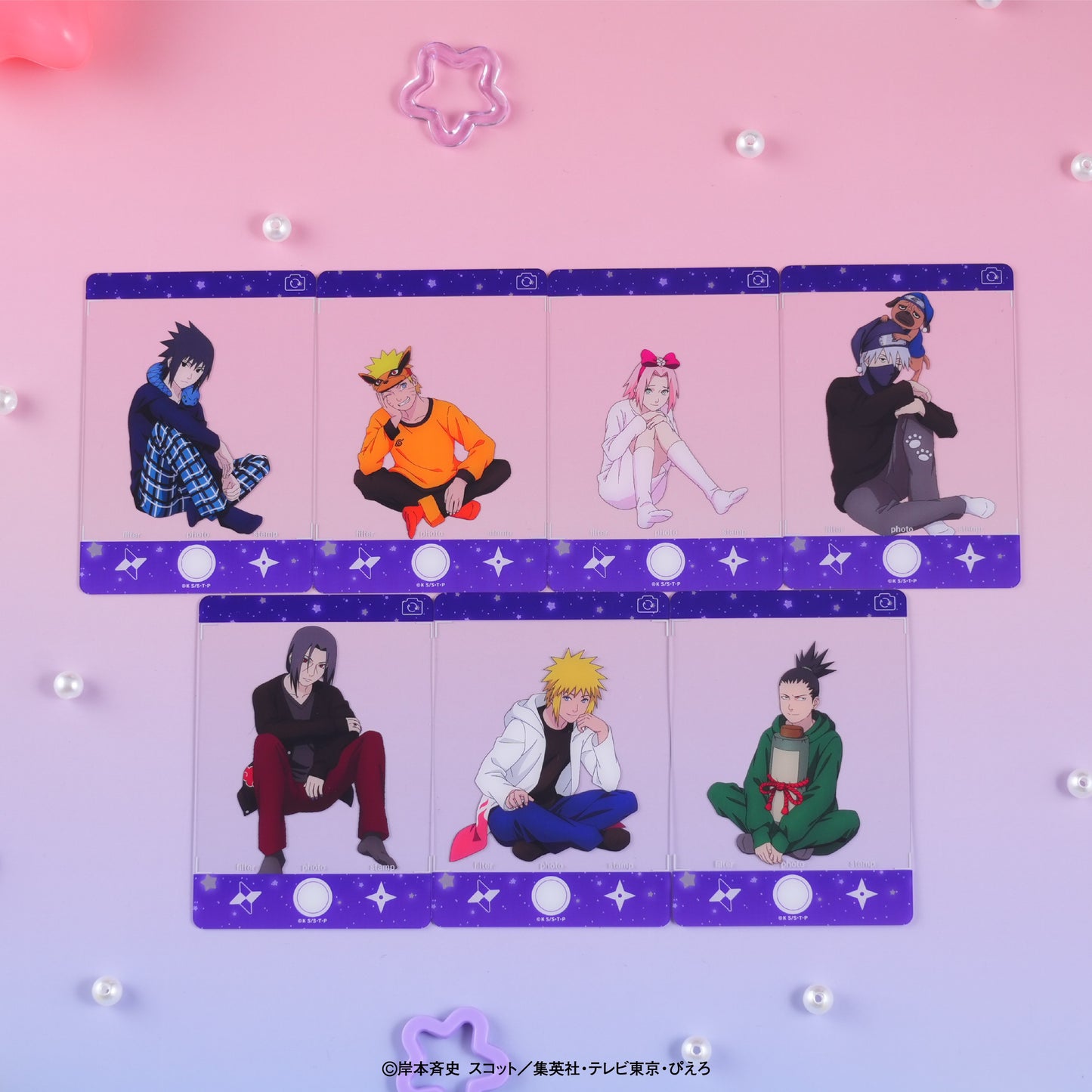 【Box/14】NARUTO-ナルト- 疾風伝 トレーディングクリアプレート 描き下ろしパジャマVer.【予約商品】