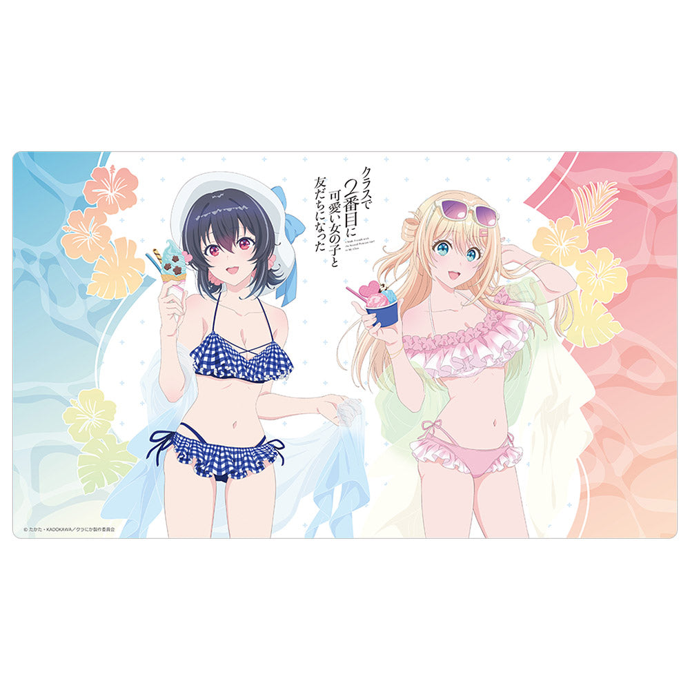 クラスで２番目に可愛い女の子と友だちになった　キャラファイングラフ 水着選び クラスで2番目に可愛い女の子と友だちになった 描き下ろしラバーマット
