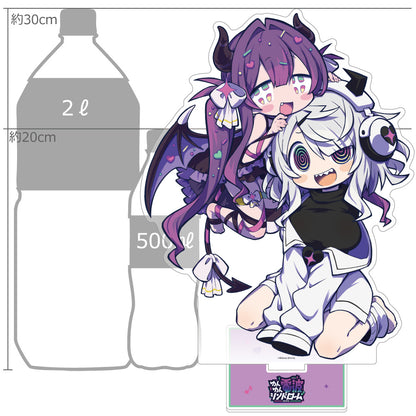 ゆんゆん電波シンドローム 描き下ろし特大アクリルスタンド Qちゃん&ゆんゆん【予約商品】