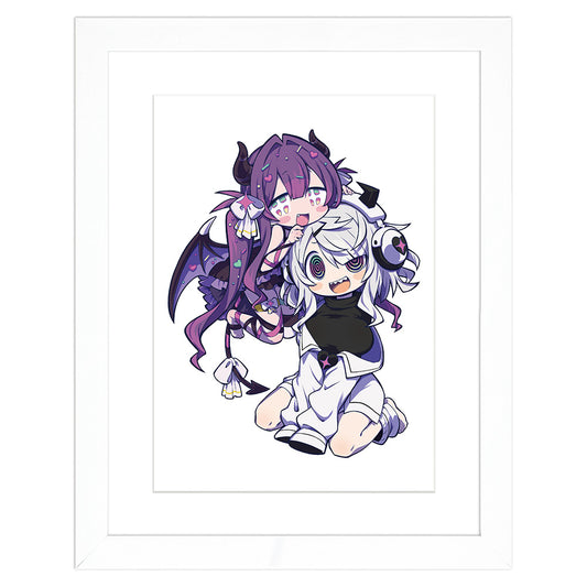 ゆんゆん電波シンドローム 描き下ろしキャラファイングラフ Qちゃん&ゆんゆん A4【予約商品】