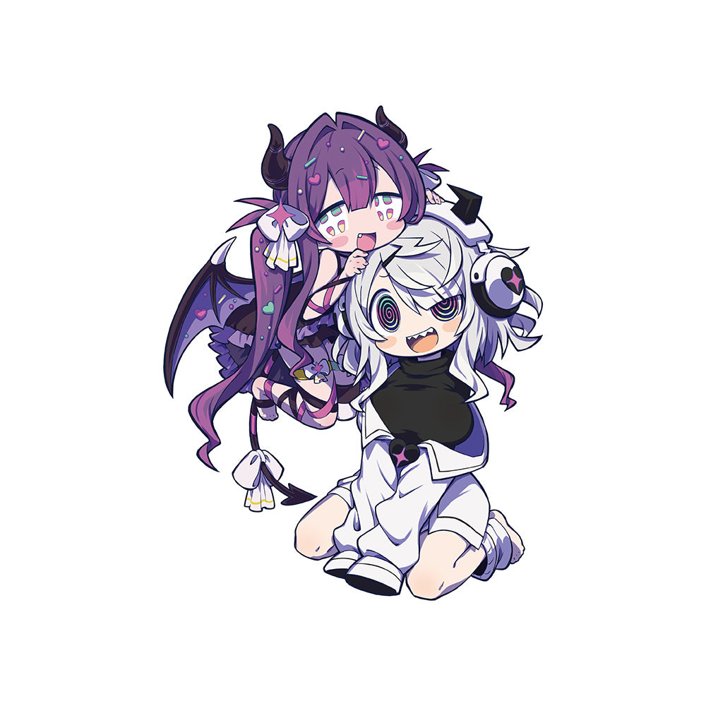 ゆんゆん電波シンドローム 描き下ろしキャラファイングラフ Qちゃん&ゆんゆん A4【予約商品】