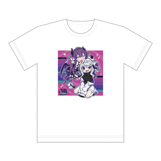 ゆんゆん電波シンドローム 描き下ろしTシャツ Qちゃん&ゆんゆん Lサイズ【予約商品】
