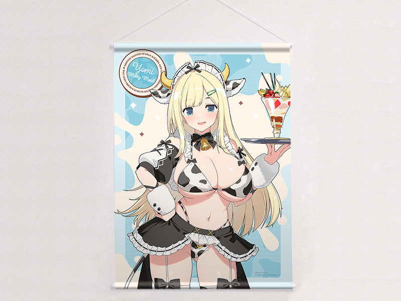 シノビマスター 閃乱カグラ NEW LINK 描き下ろしB2タペストリー 詠/ミルキーメイド Wスエード【予約商品】