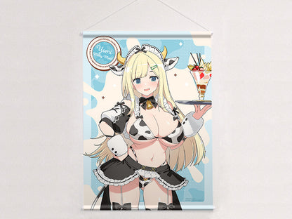 シノビマスター 閃乱カグラ NEW LINK 描き下ろしB2タペストリー 詠/ミルキーメイド Wスエード【予約商品】