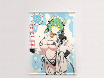 シノビマスター 閃乱カグラ NEW LINK 描き下ろしB2タペストリー 日影/ミルキーメイド Wスエード【予約商品】