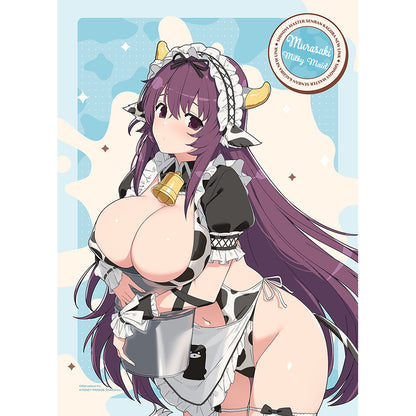 シノビマスター 閃乱カグラ NEW LINK 描き下ろしB2タペストリー 紫/ミルキーメイド Wスエード【予約商品】