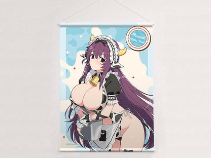 シノビマスター 閃乱カグラ NEW LINK 描き下ろしB2タペストリー 紫/ミルキーメイド Wスエード【予約商品】