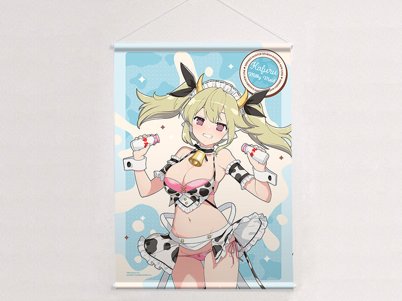 シノビマスター 閃乱カグラ NEW LINK 描き下ろしB2タペストリー 華風流/ミルキーメイド Wスエード【予約商品】
