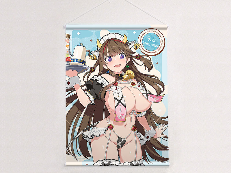 シノビマスター 閃乱カグラ NEW LINK 描き下ろしB2タペストリー 鴇/ミルキーメイド Wスエード【予約商品】