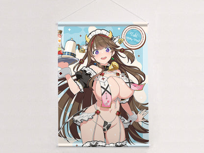 シノビマスター 閃乱カグラ NEW LINK 描き下ろしB2タペストリー 鴇/ミルキーメイド Wスエード【予約商品】