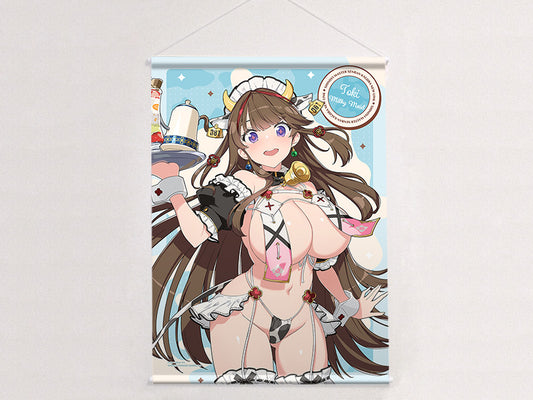 シノビマスター 閃乱カグラ NEW LINK 描き下ろしB2タペストリー 鴇/ミルキーメイド Wスエード【予約商品】