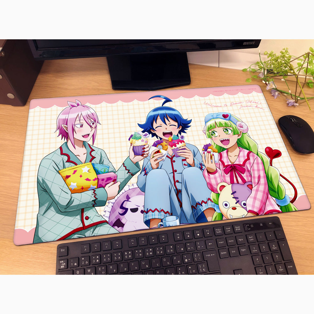 魔入りました入間くん　6周年　 プレイマット ラバーマット 魔入りました!入間くん 描き下ろしラバーマット パジャマパーティー