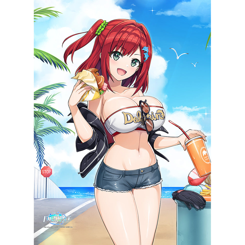 専用です☆ビーラブドバイ ドルフィンウェーブ 描き下ろしB2タペストリー 咲宮入華/コースト