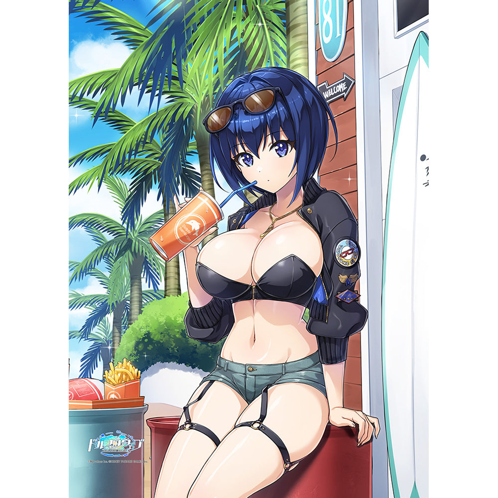 ドルフィンウェーブ 描き下ろしB2タペストリー 都条みちる/コーストライディング Wスエード【予約商品】