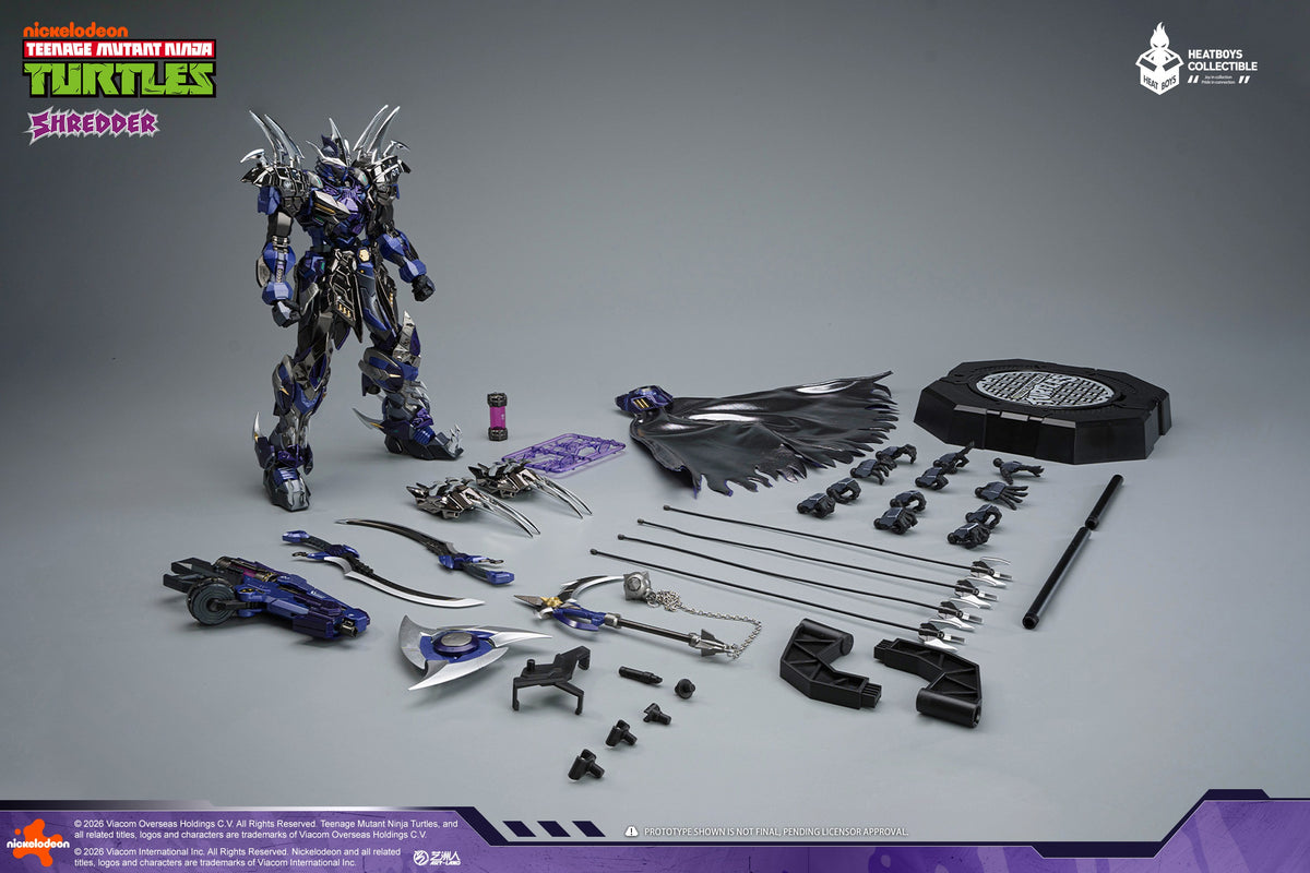 HEATBOYS HB0119 ティーンエイジ・ミュータント・ニンジャ・タートルズ SHREDDER(シュレッダー) メッキ版 合金可動フィギュア【予約商品】