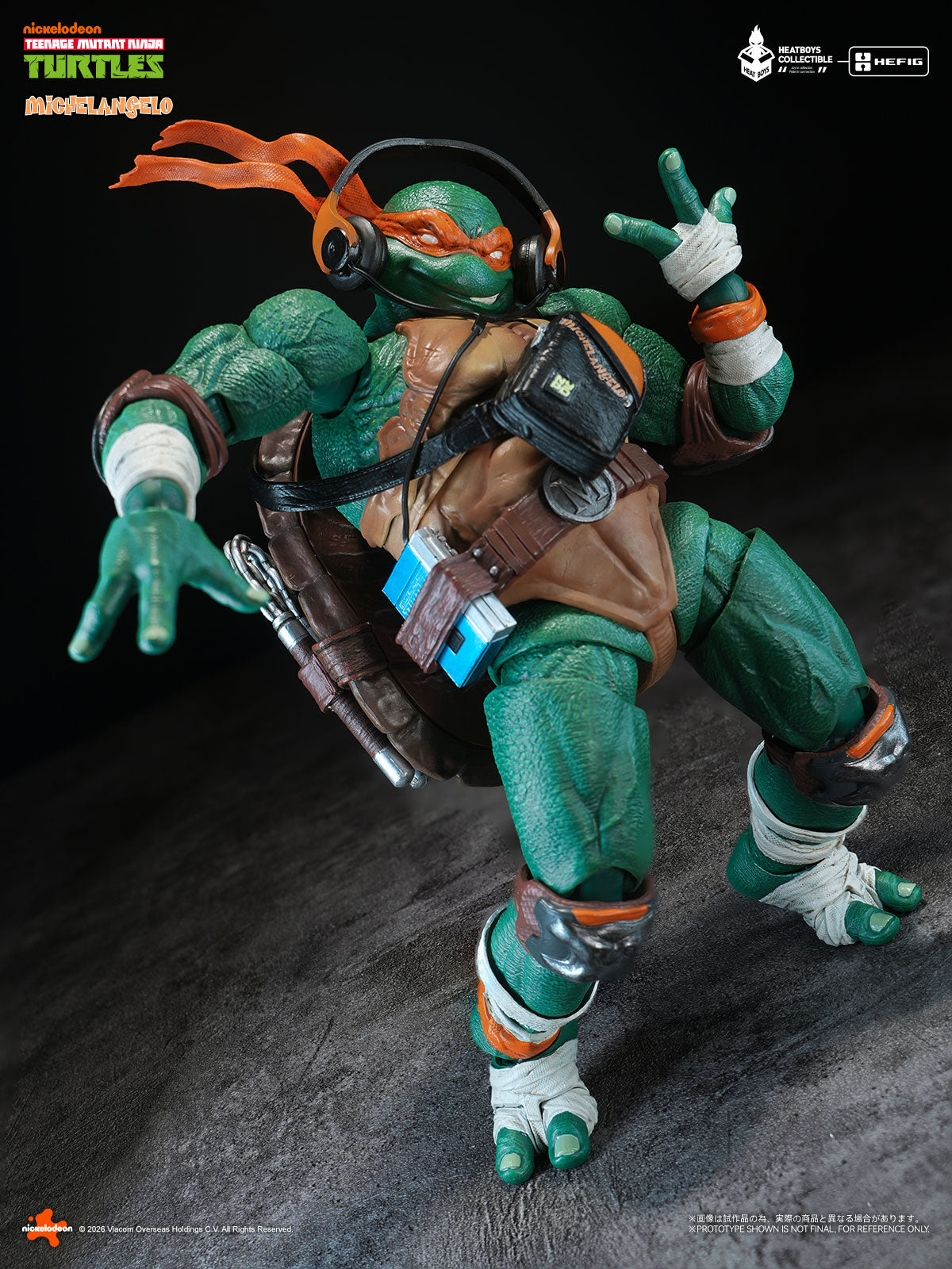 HEATBOYS HB0105 ティーンエイジ・ミュータント・ニンジャ・タートルズ ミケランジェロ 合金可動フィギュア 標準版【予約商品】