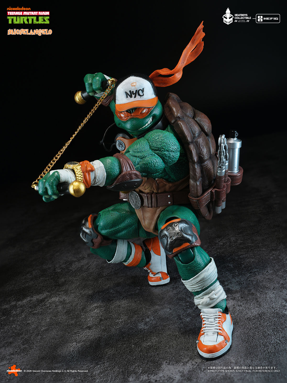 HEATBOYS HB0105 ティーンエイジ・ミュータント・ニンジャ・タートルズ ミケランジェロ 合金可動フィギュア 豪華版【予約商品】