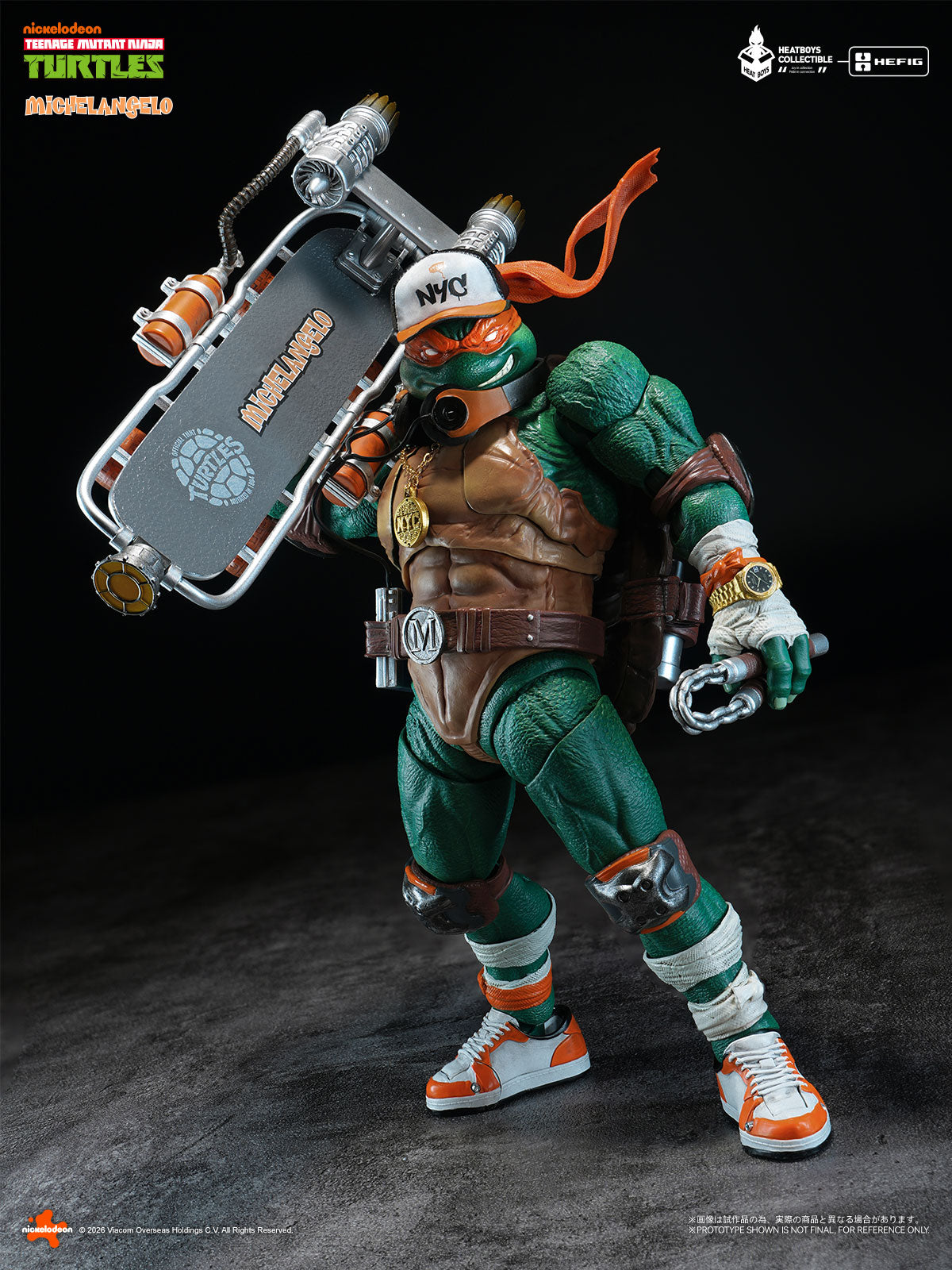 HEATBOYS HB0105 ティーンエイジ・ミュータント・ニンジャ・タートルズ ミケランジェロ 合金可動フィギュア 豪華版【予約商品】