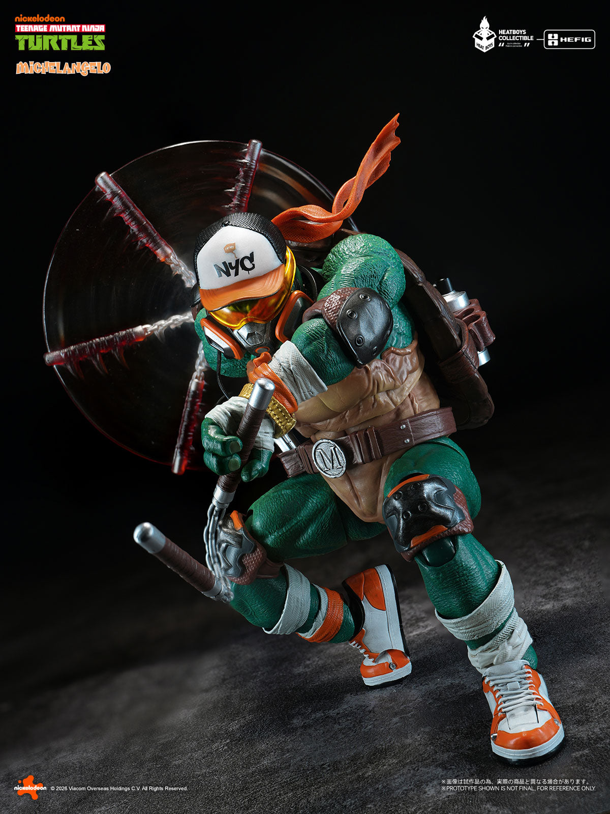 HEATBOYS HB0105 ティーンエイジ・ミュータント・ニンジャ・タートルズ ミケランジェロ 合金可動フィギュア 豪華版【予約商品】