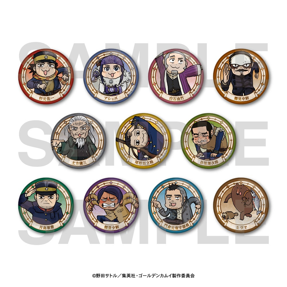 【Box/11】ゴールデンカムイ×くまみね トレーディングメタリック缶バッジ【予約商品】
