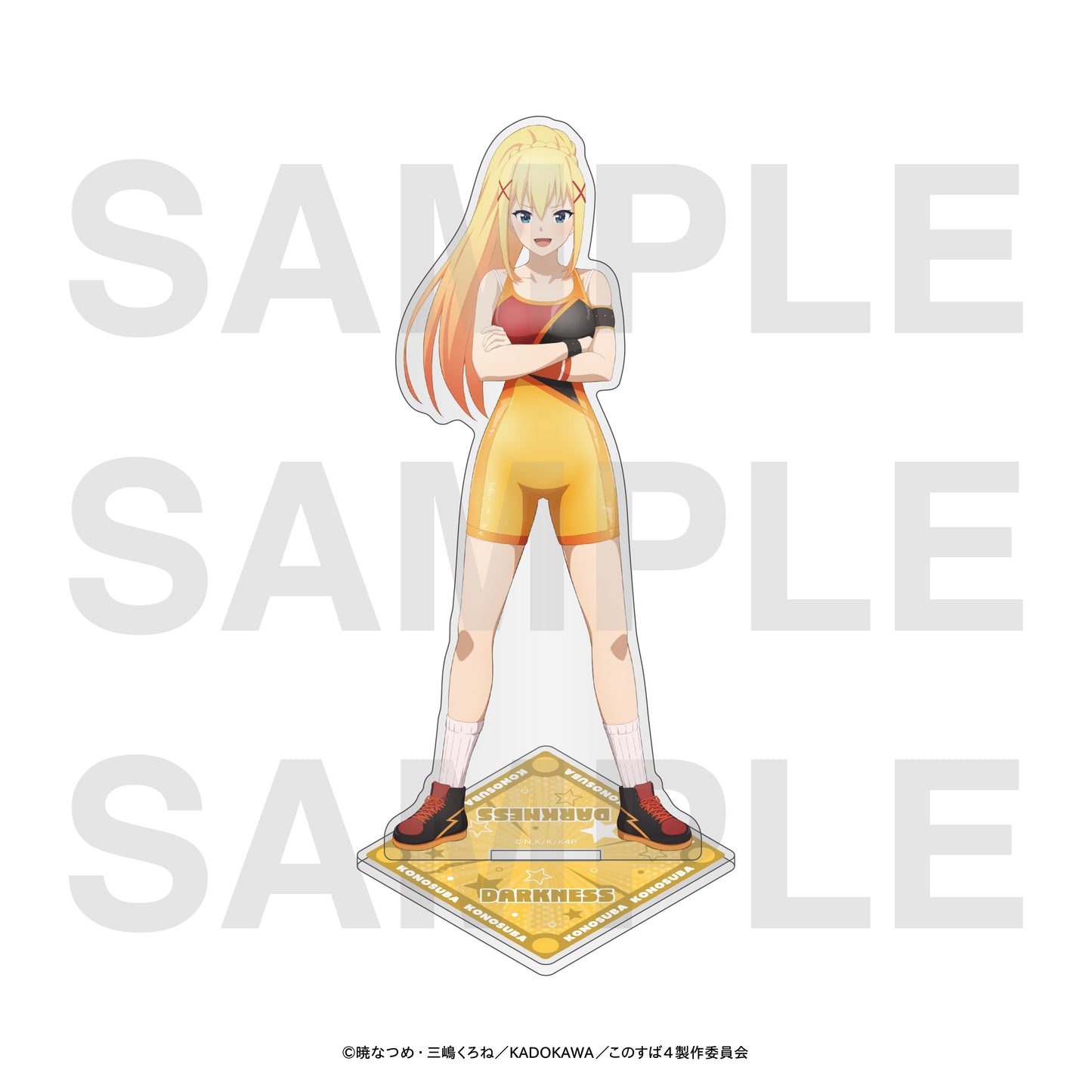 この素晴らしい世界に祝福を! アクリルスタンド 描き下ろしイラスト プロレスラー! ダクネス【予約商品】