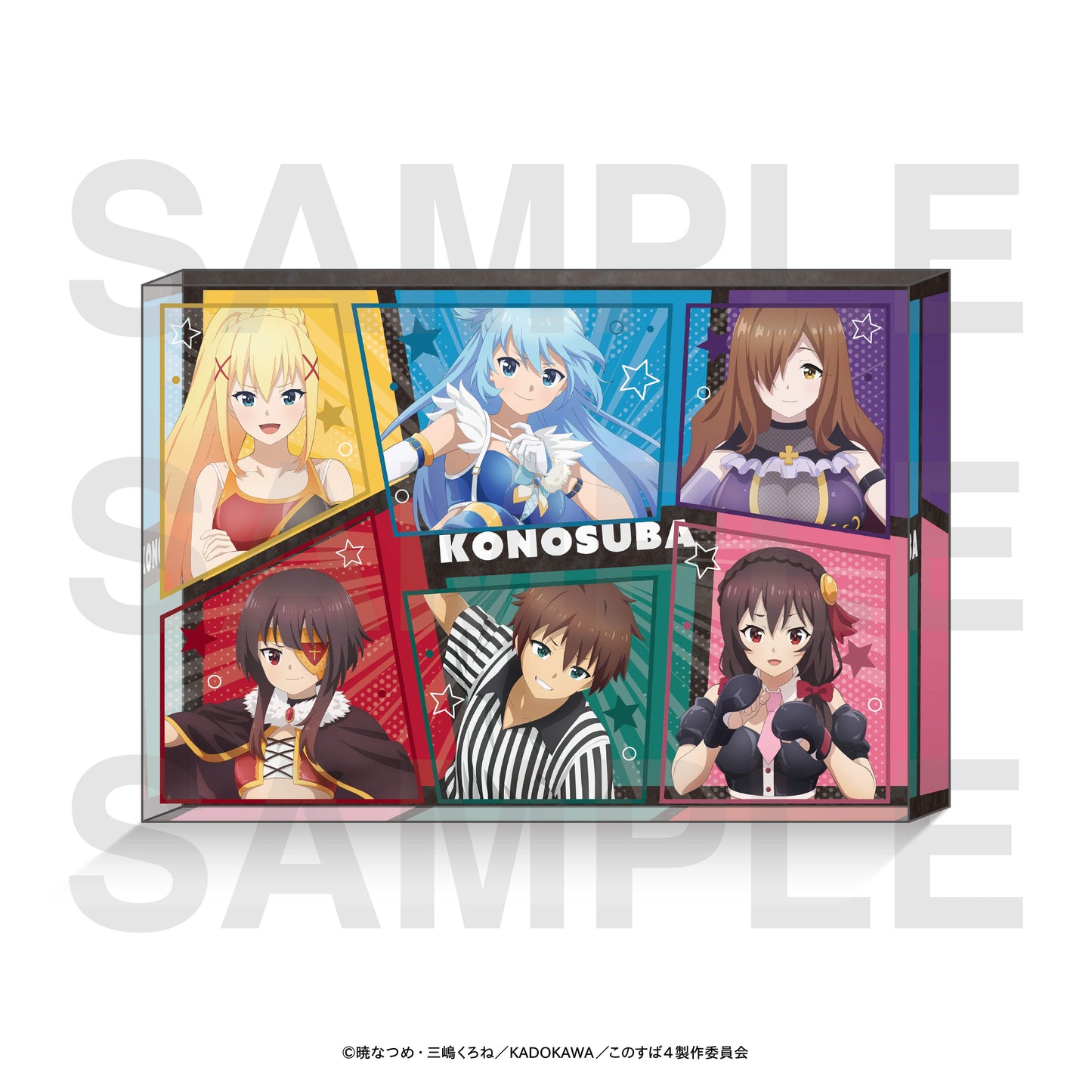 この素晴らしい世界に祝福を! アクリルブロック 描き下ろしイラスト プロレスラー!【予約商品】