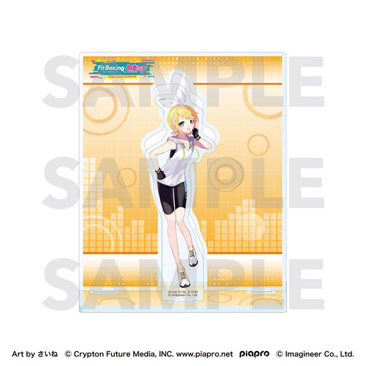 ピアプロキャラクターズ Fit Boxing feat. 初音ミク Art by さいね アクリルスタンド 鏡音リン【予約商品】