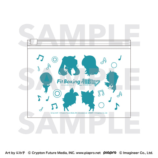 ピアプロキャラクターズ Fit Boxing feat. 初音ミク Art by にわ子 クリアポーチ デフォルメキャラクターセット【予約商品】