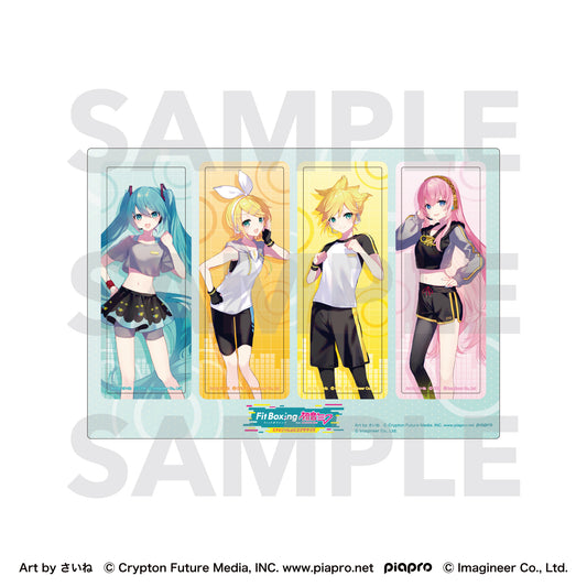 ピアプロキャラクターズ Fit Boxing feat. 初音ミク Art by さいね クリアしおりセット キャラクターセット【予約商品】