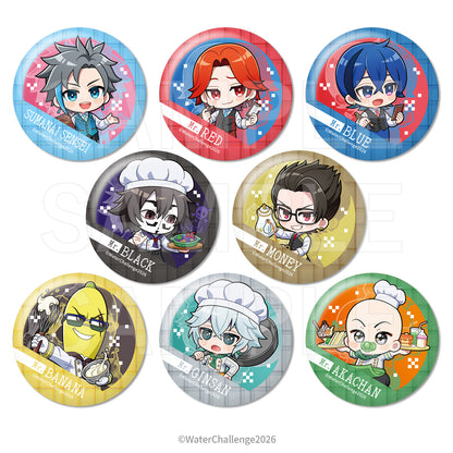 【Box/8】ウォーターチャレンジ×E-DINER トレーディング缶バッジ【予約商品】