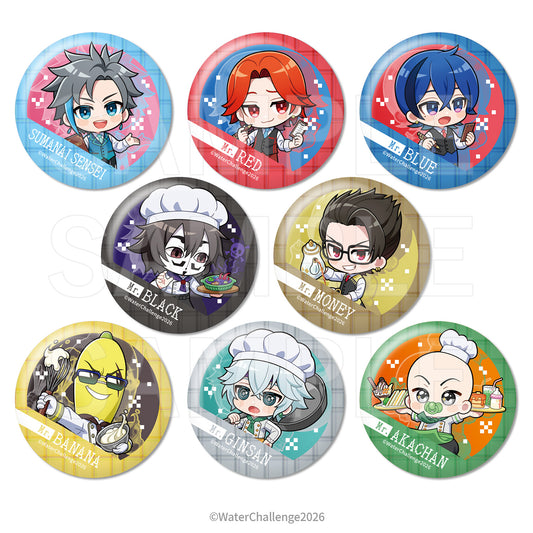 【Box/8】ウォーターチャレンジ×E-DINER トレーディング缶バッジ【予約商品】