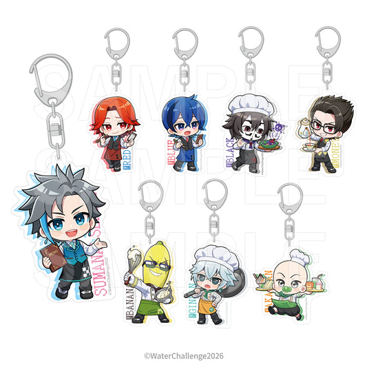 【Box/8】ウォーターチャレンジ×E-DINER トレーディングアクリルキーホルダー【予約商品】