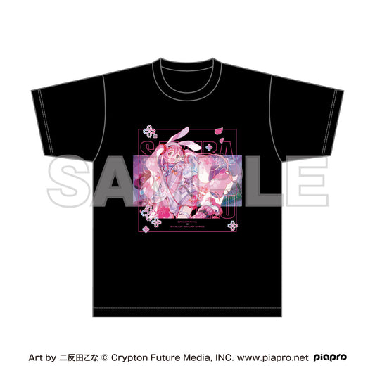 桜ミク×Shibuya Sakura Stage フルカラーTシャツ Art by 二反田こな【予約商品】
