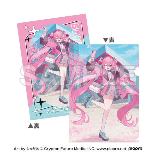 桜ミク×Shibuya Sakura Stage A4クリアファイル Art by しゅがお【予約商品】