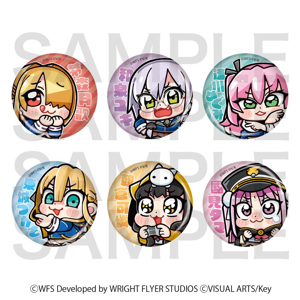 【Box/6】ヘブンバーンズレッド Art by 大川ぶくぶ トレーディング缶バッジ【予約商品】