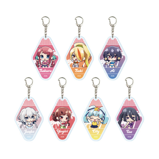 【Box/7】アクリルキーホルダー 劇場版 ゾンビランドサガ ゆめぎんがパラダイス 01 水着Ver.(ミニキャライラスト)【予約商品】