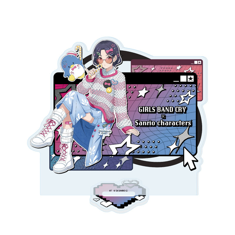 アクリルスタンド ガールズバンドクライ×サンリオキャラクターズ 34 ナナ×タキシードサム(コラボイラスト)