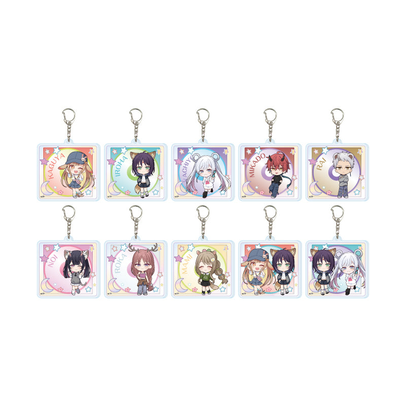 【Box/10】アクリルキーホルダー 超かぐや姫! 01 ミニキャライラスト