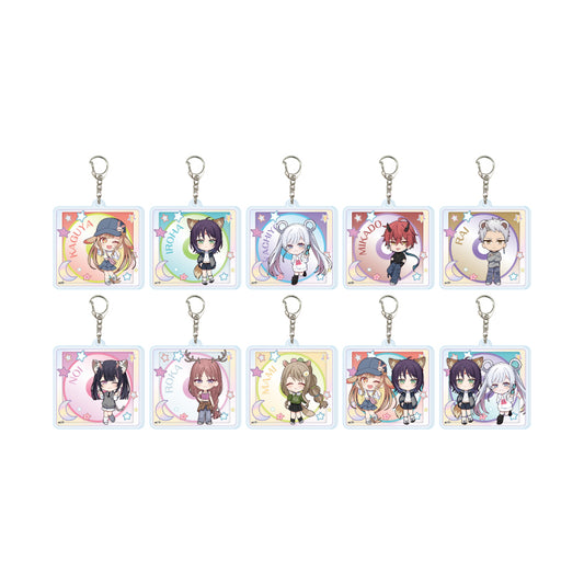 【Box/10】アクリルキーホルダー 超かぐや姫! 01 ミニキャライラスト