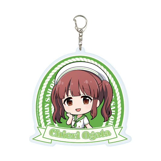 デカアクリルキーホルダー アイドルマスター シンデレラガールズ 25 緒方智絵里 マリンセーラーVer.(ミニキャライラスト)【予約商品】